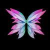 Очаровательные светящиеся крылья бабочки, светящийся костюм феи, подарок для косплея, универсальное светящееся крыло для девочек