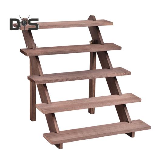 Многослойный настольный органайзер для хранения вещей, деревянная подставка для растений, гладкие края без заусенцев, прочная несущая полка для дисплея, настольный органайзер