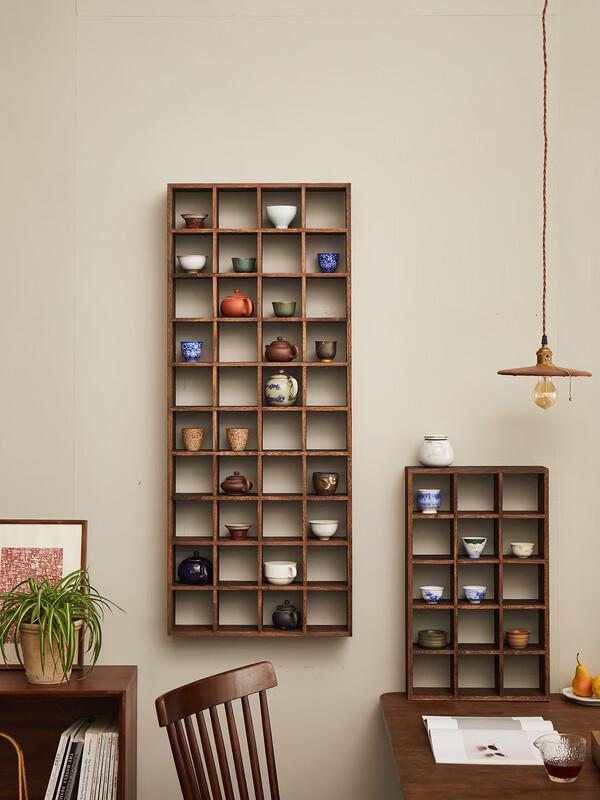 Modern Retro Pottery Tea Cup & Teapot Storage Rack