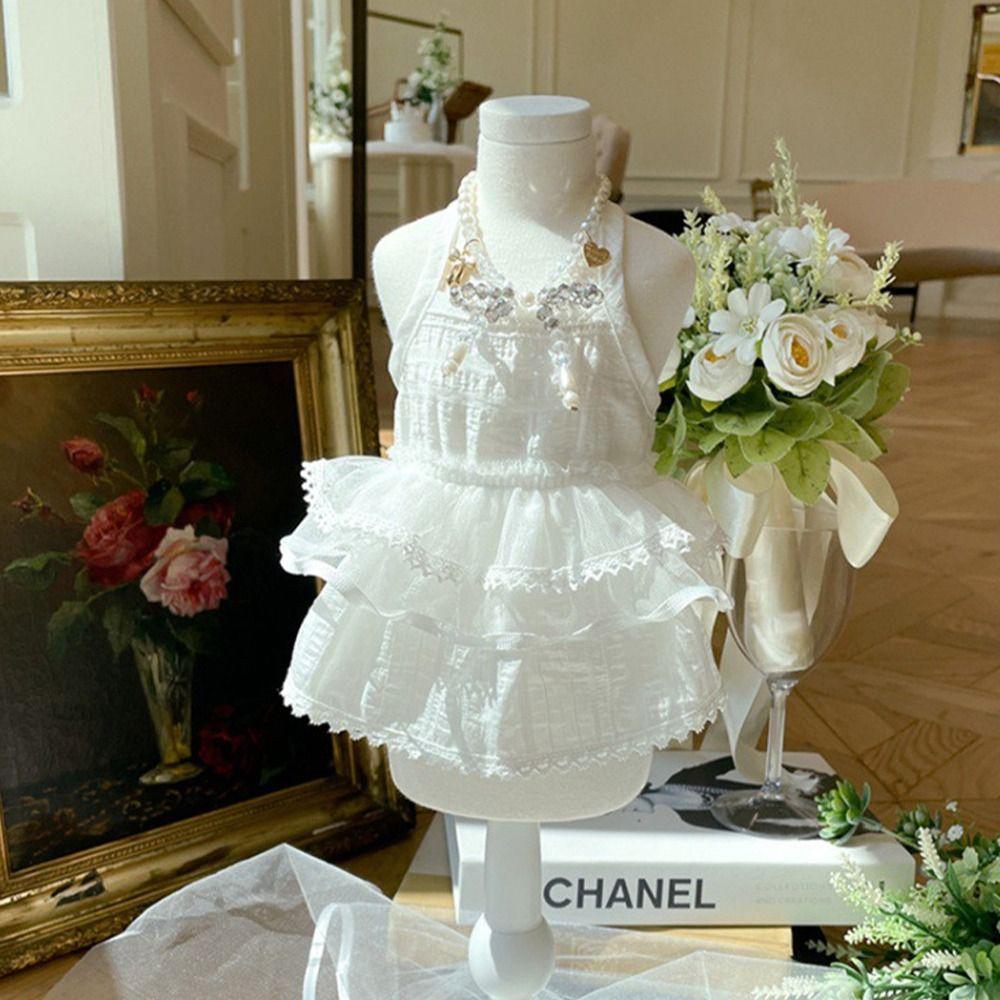 Soft Pet Summer Clothes Breathable Dog Vest Fashion Pet Princess Dress for Puppy Kittens