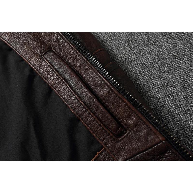 Новая куртка из натуральной кожи, винтажное коричневое пальто из воловьей кожи, мужские военные куртки для пилотов, летная одежда ВВС, размер S-5xl