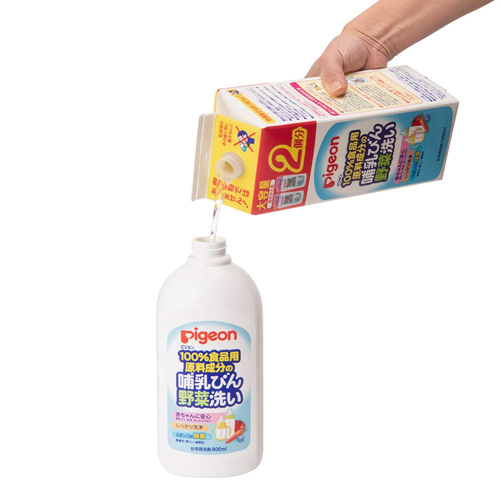 Бутылочка Pigeon Baby Bottle Сменный блок для мытья овощей 2 раза Изготовлено из пищевых ингредиентов 1,4 л 100%