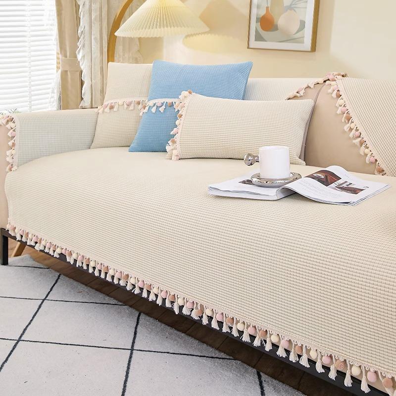 Cream Style Chenille Sofa Cushion Four Seasons Universal New Non-Slip Seat Cushions Sofa Cover Backrest Cover Towel