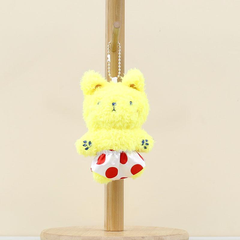 Stuffed Dog Plush Toy Keychain With Pp Cotton Fill And Soft Short Plush Material
