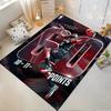 "Basketball Star Dunking with 60 Points Non-slip rug suitable for living room and bedroom sofas"