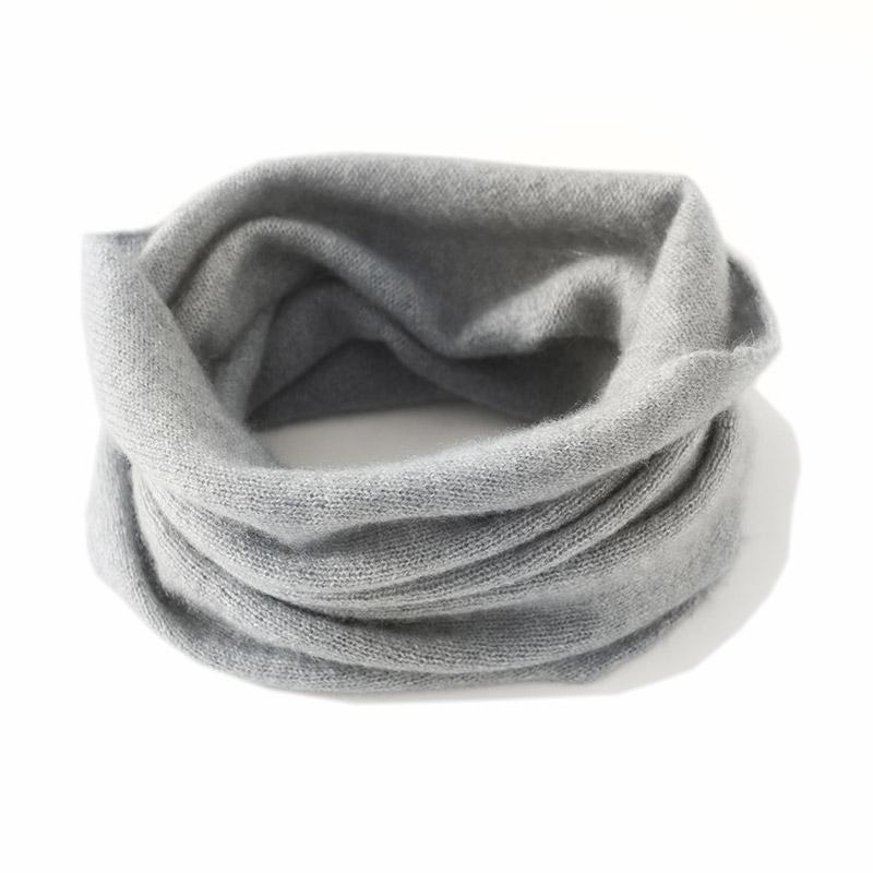 Alashan 100% Cashmere Small Scarf for Men, Autumn and Winter Knitted Warm Neck Warmer Scarf for Women, Versatile Neck Cover