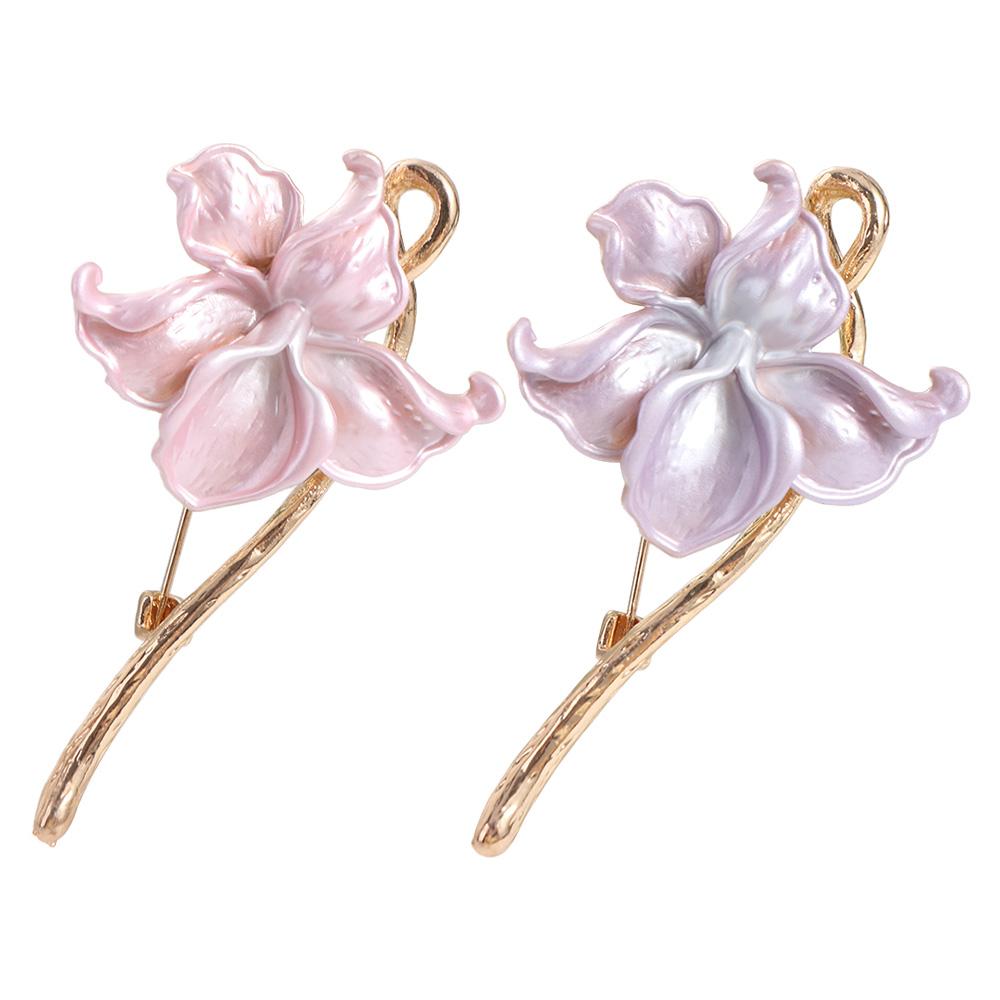 Zinc Zinc Alloy Shiny Flower Brooch Enamel Fashion Jewelry Little Fresh Oil Dripping Brooch  Activity Gifts