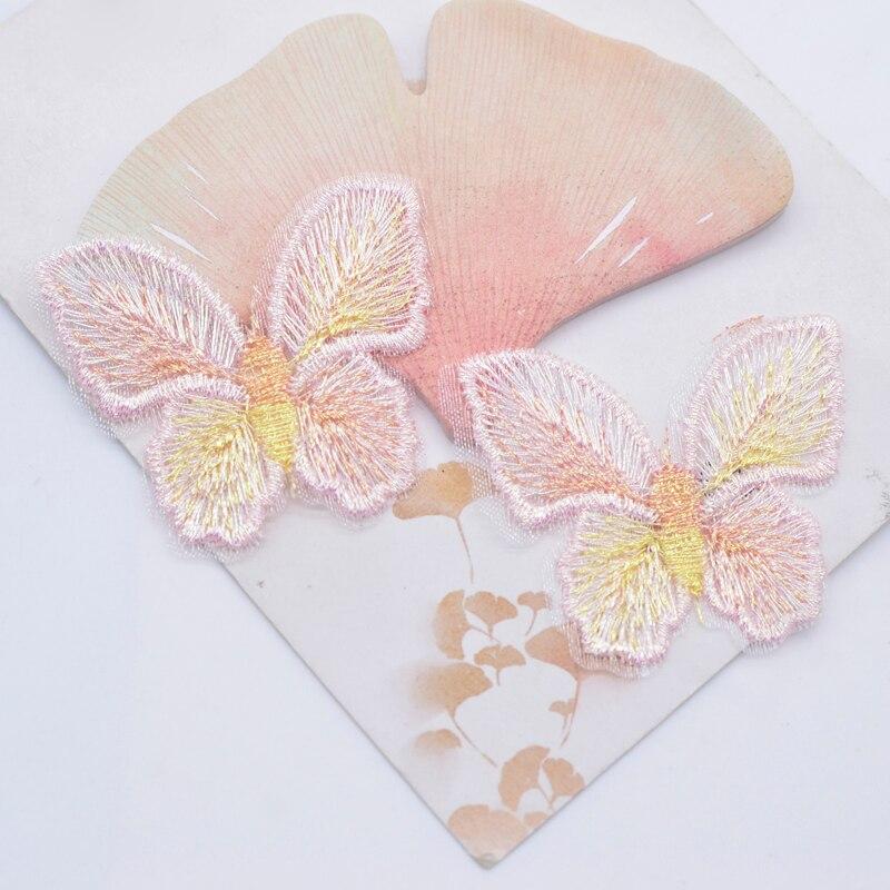 12 шт. 50*40 мм Мираж, вышитая сетка, аппликации в виде бабочек для одежды, шляпа, нашивки для шитья, головные уборы «сделай сам», заколки для волос, аксессуары с бантом