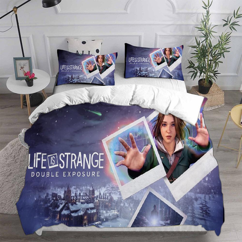 Постельное белье Life Is Strange Eu Односпальный Us Полуторный Одеяло Покрывало Пододеяльник Наволочка Набор из 2-3 предметов Детский Взрослый размер