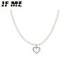 Korean Heart Necklace for Women Vintage Statement Choker Necklaces Elegant Wedding Collar Jewelry