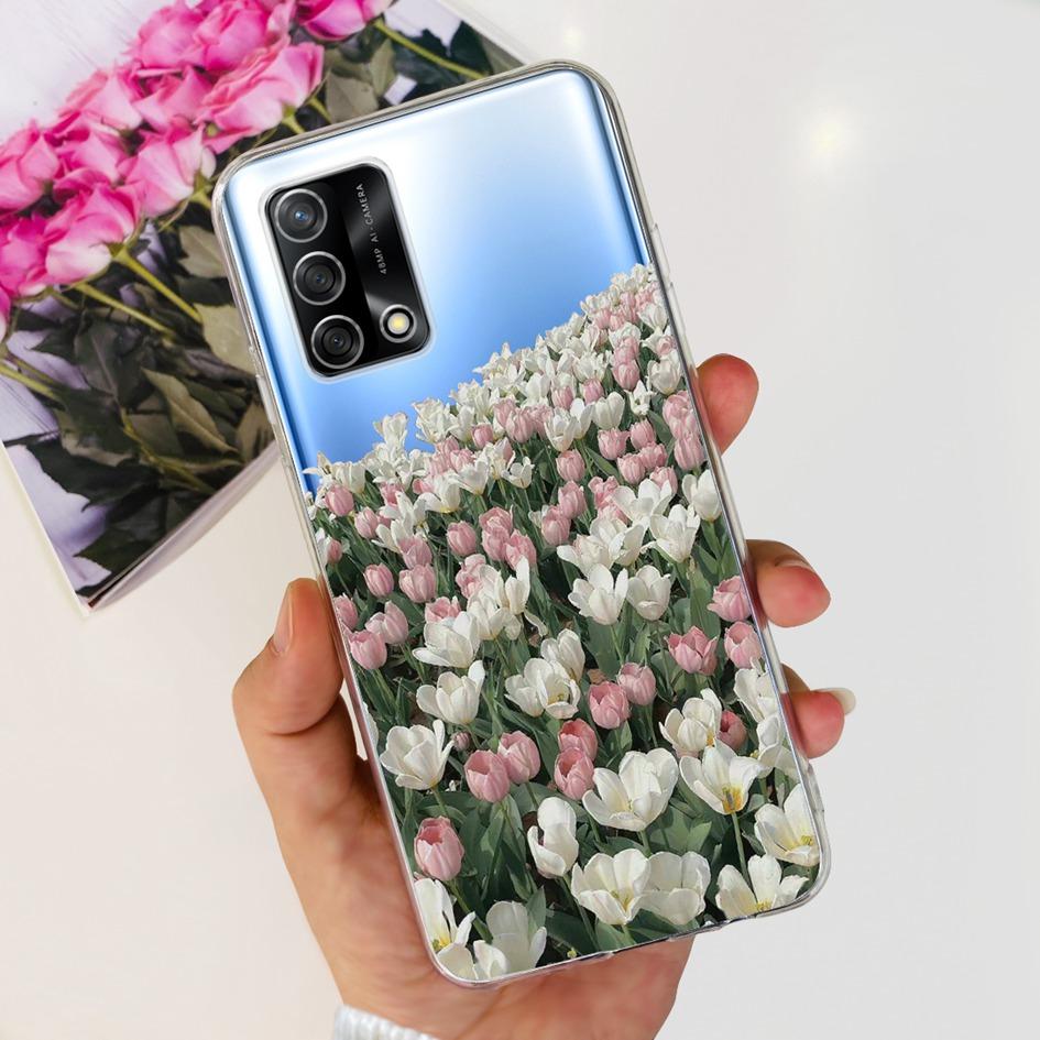 For Oppo Reno 6 Lite Case CPH2365 Reno6 Lite Cover Fashion Butterfly Flower Soft Silicone Funda on OPPO A74 A95 4G CHP2219 Cases