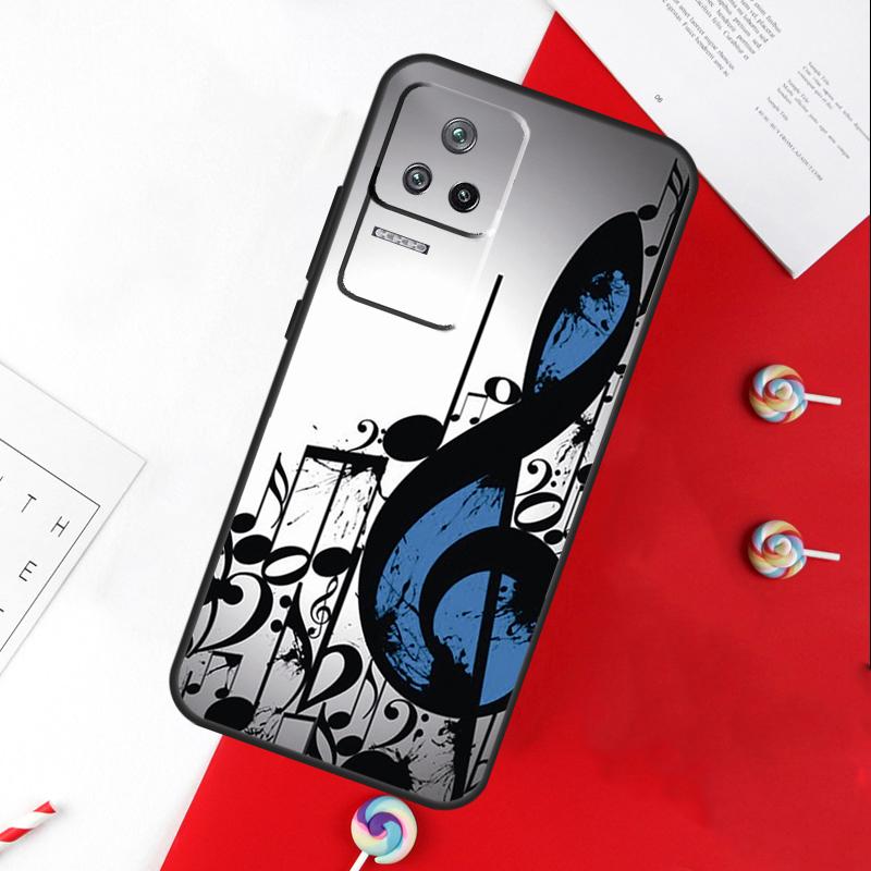 Чехол с нотами для Xiaomi 15 Ultra 13 14 11T 12T 13T 14T Pro POCO X7 Pro X3 X5 X6 M6 F5 F6 Pro