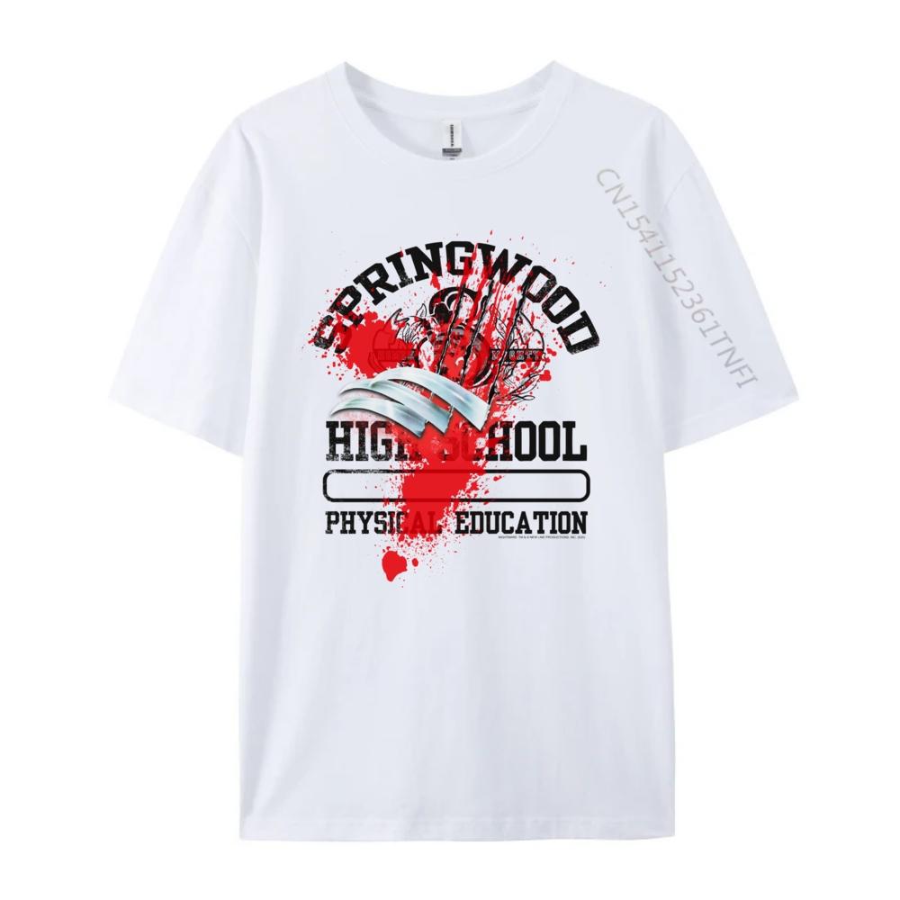 Springwood High School PE Graphic Tees Natural Oversized T Shirt Cream T Shirt Unisexs TShirts Tshirt
