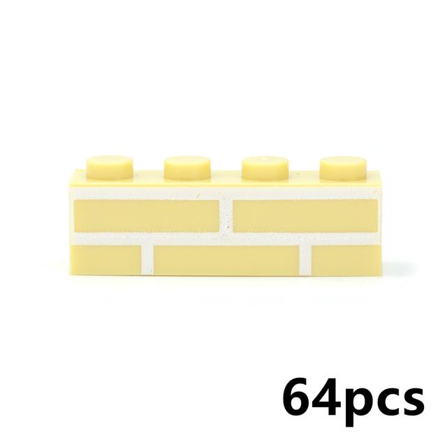DIY Building Blocks Wall & Figure Bricks - 1x2 1x3 1x4 Thick Dots Educational Creative Toys Compatible with 98283