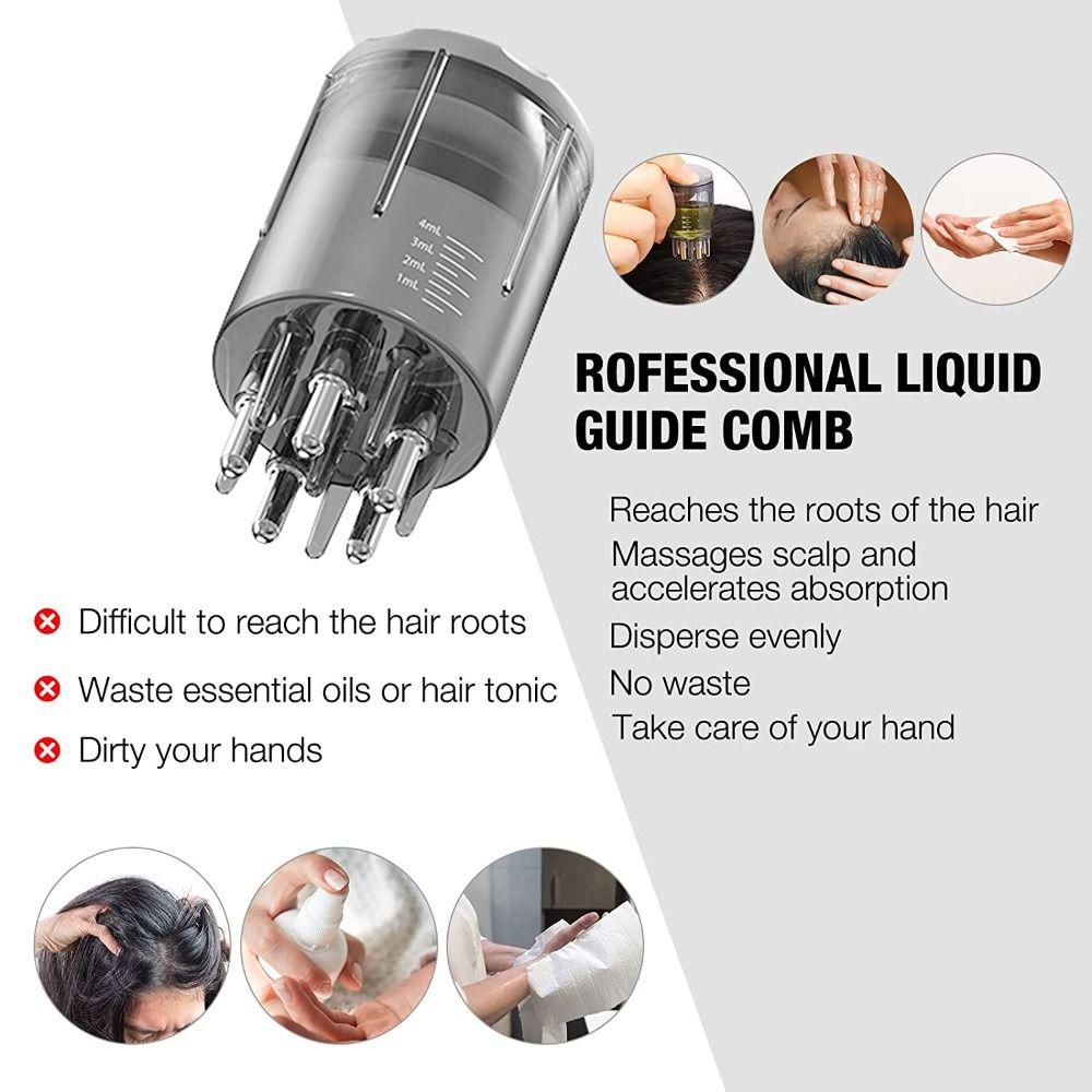 for Hair Scalp Treatment Hair Growth Serum Oil Apply Essential Oil Liquid Guiding Massager Comb