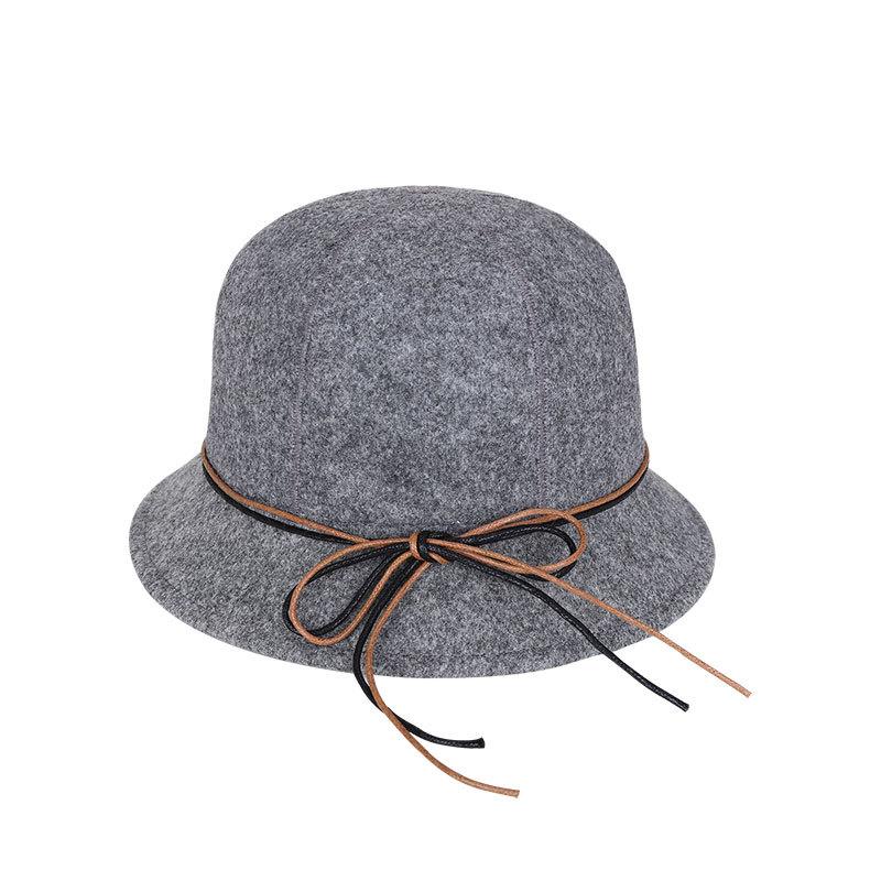 Bucket hat foldable autumn and winter new versatile women's hat Yachen Xing brand woolen basin hat