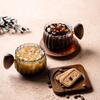 250 мл полосатая термостойкая боросиликатное стекло деревянная ручка чашка для латте со льдом, чашка для завтрака для молочного чая
