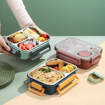 850 мл Ланч-бокс из нержавеющей стали Bento Box для взрослых, герметичный