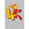 Iron Man Childrens/Kids Cute 4th Birthday T-Shirt