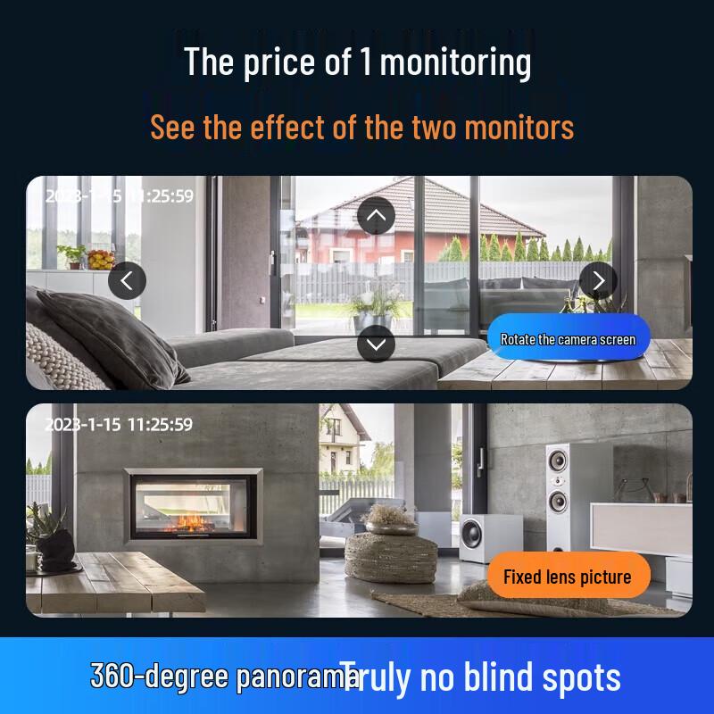 KONKA 360° Dual-Band HD Smart Home Security Camera with 64GB Storage CN plug (adapter included)