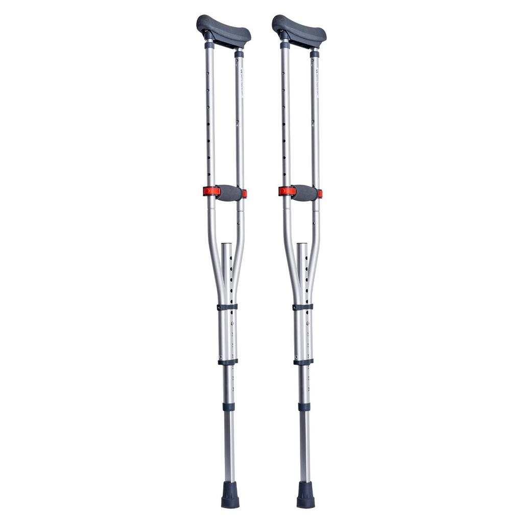 Underarm Crutches 13-Level Height Adjustable Under Arm Walking Crutches