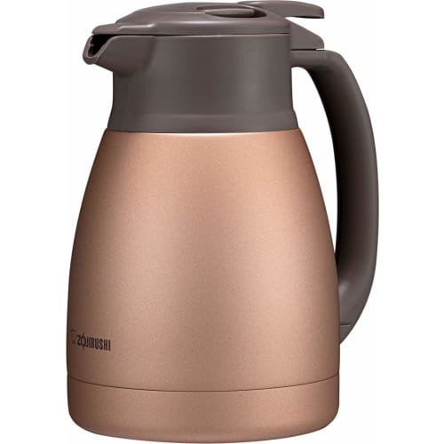 Zojirushi Thermos Stainless Steel Pot, 1.0L, Tabletop, Wide Mouth (Approx. 6.5cm), Double-Walled Stainless Steel Vacuum Flask, Heat and Cold Insulatio