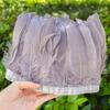 2 Meter Natural Dyed Goose Feather Trim Fringe Ribbon for Wedding Decor Costume Accessories DIY Crafts Gift Wrapping Supplies