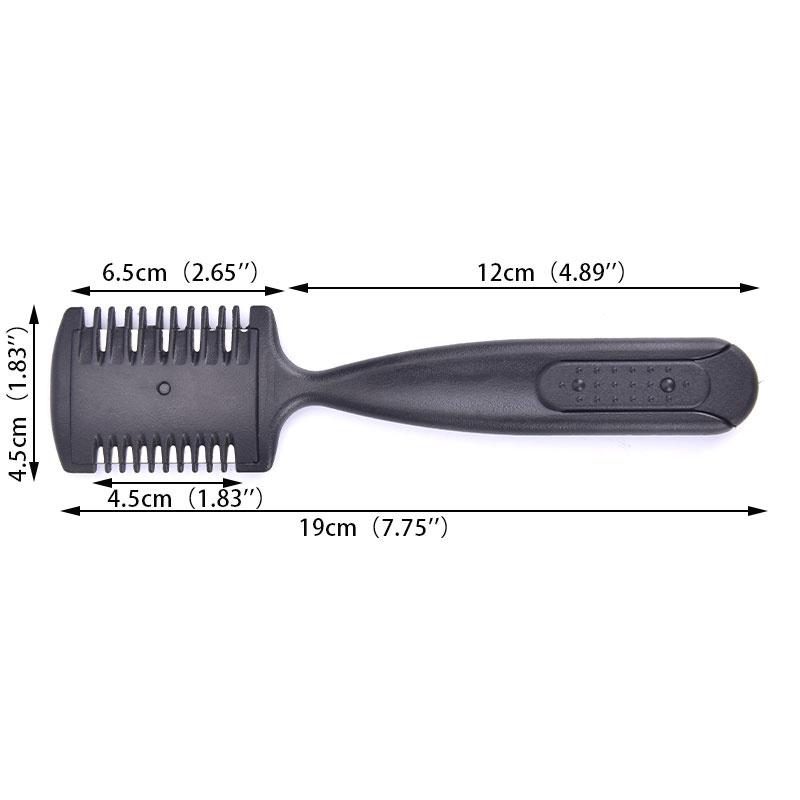Двухсторонняя расческа для бритвы для волос, профилировщик слоя, режущая истончающаяся расческа с лезвием