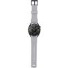 ERBORD Universal Silicone Strap 22mm, Dual Color, Gray / Black / Black Buckle