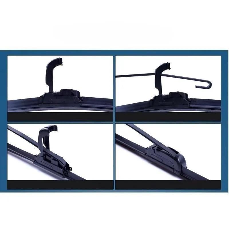 22"+22" Front Frameless Wiper Blades for Land Rover Discovery LR3 LR4 2004-2016, Range Rover Sport L320, Range Rover L322, Freelander 2, Discovery 2