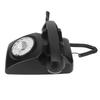 Retro Corded Telephone Rotating Dialing Support Redial Mechanical Ringtone Vintage Desktop Phone with Speaker Black
