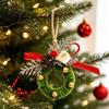 Indoor Xmas Window Decorations Handmade Pipe Finished Chenille Ornament Cleaner Christmas Stems Wreath Crafts Reusable Holiday Scene Decor