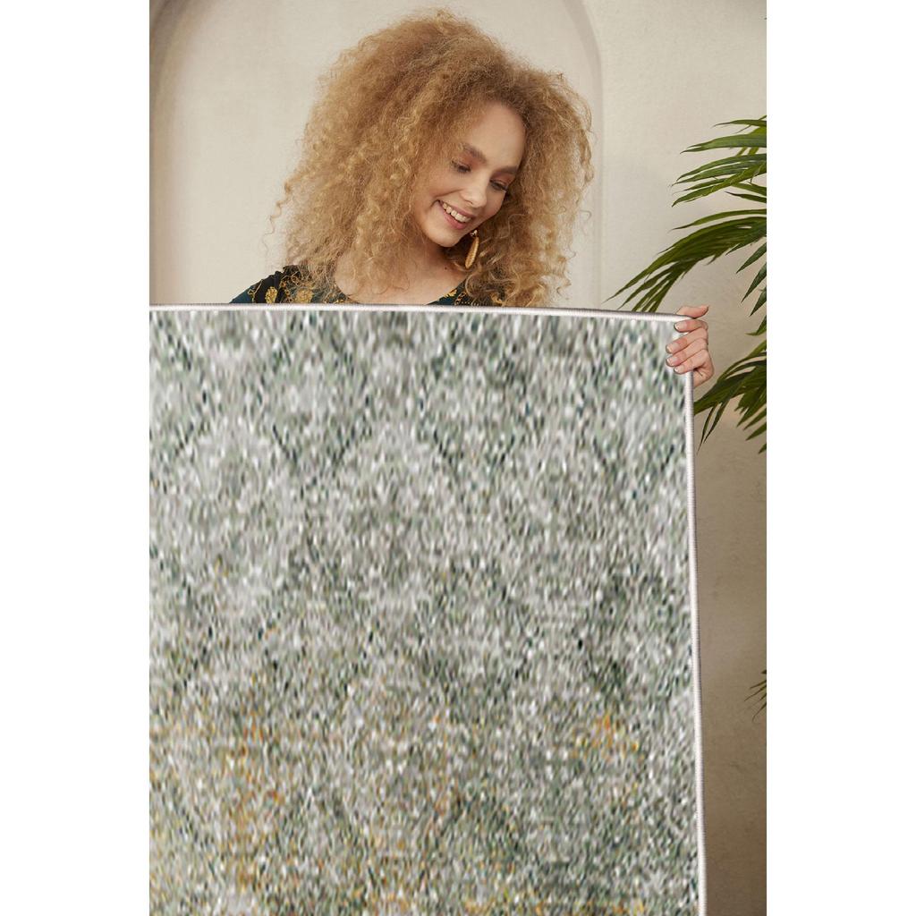 Ковер, Тонко моющийся современный ковер, Коврик с декоративным нескользящим полом