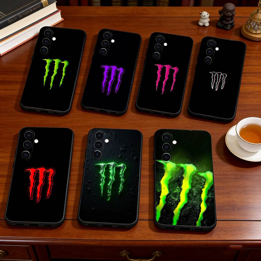 M-MonsterES Модный Дизайн Чехол для Телефона Черный Силиконовый Мягкий Для Samsung Galaxy A73,A72,A71,A70,A53,A52,A51