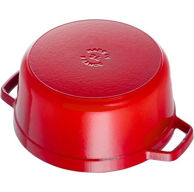 Кокотница Zwilling Staub, круглая, 18 см, вишнево-красная, 1.7 л (40509-814-0)