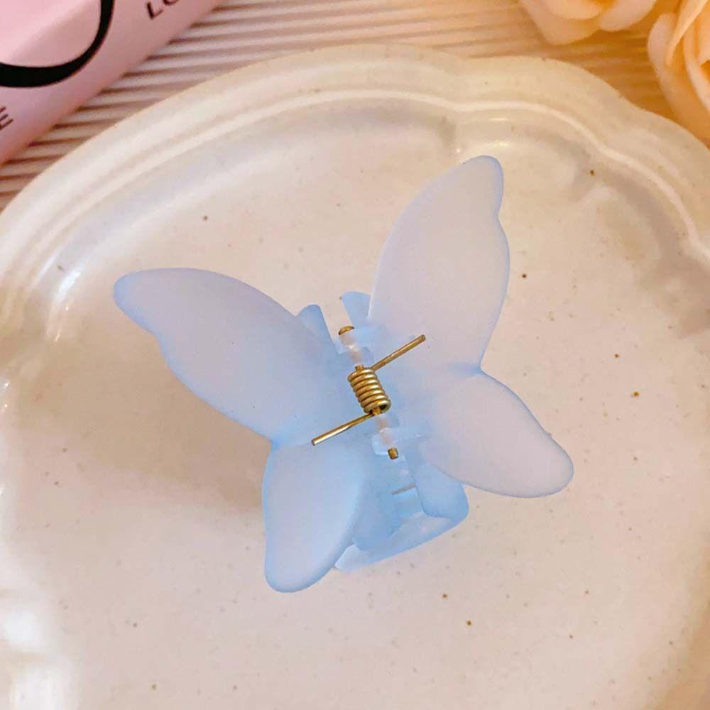 Заколка-клипса Бабочка Заколка для волос Акриловая заколка для волос Большая заколка-акула Матовая заколка-краб для волос с бабочкой Девочки