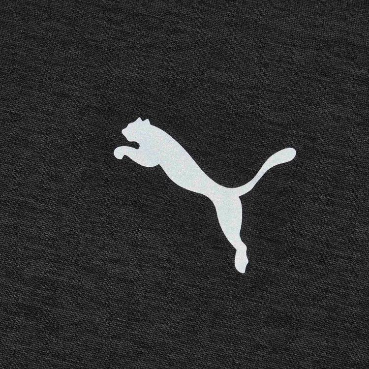 Puma Спортивный пуловер для бега Drycell Heather с принтом животных, короткий рукав, быстросохнущая футболка, мужские топы 529347-01