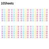 10pcs Colorful Cute Star Heart Shaped Acne Treatment Sticker Invisible Acne Cover Removal Pimple Patch Beauty Makeup Tools