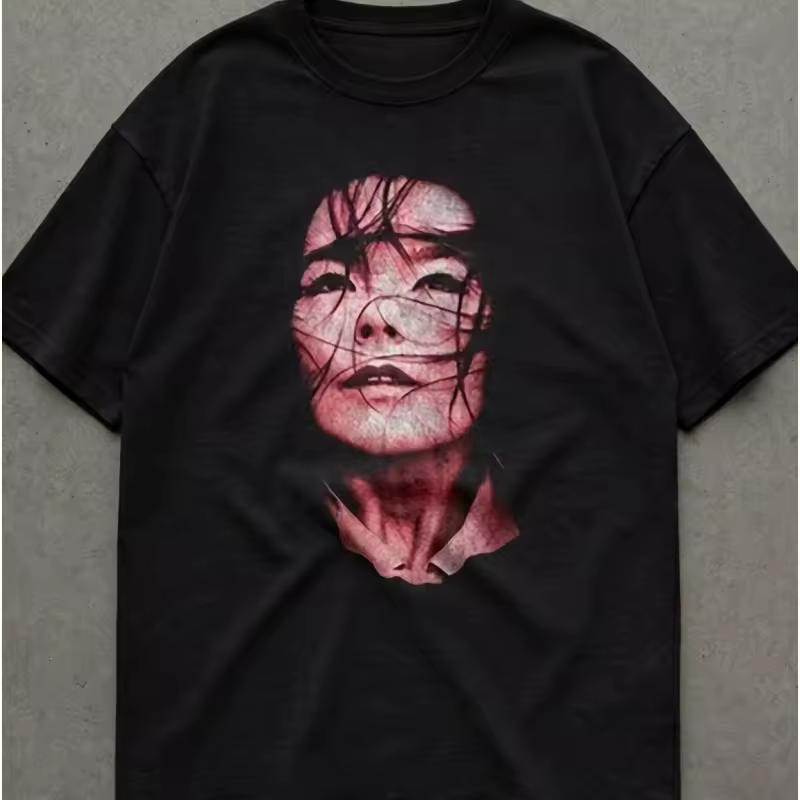 Retro Black Retro Band T shirt Men's T shirt Summer New Popular Fashion Printed Unisex T shirt