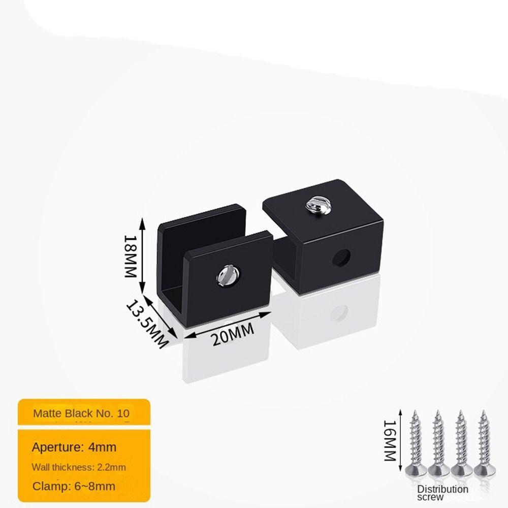 Кронштейн Держатель Стеклянной Полки Алюминиевый Сплав Безрамные Кронштейны Креативный Зажим для Стеклянной Двери Ванная