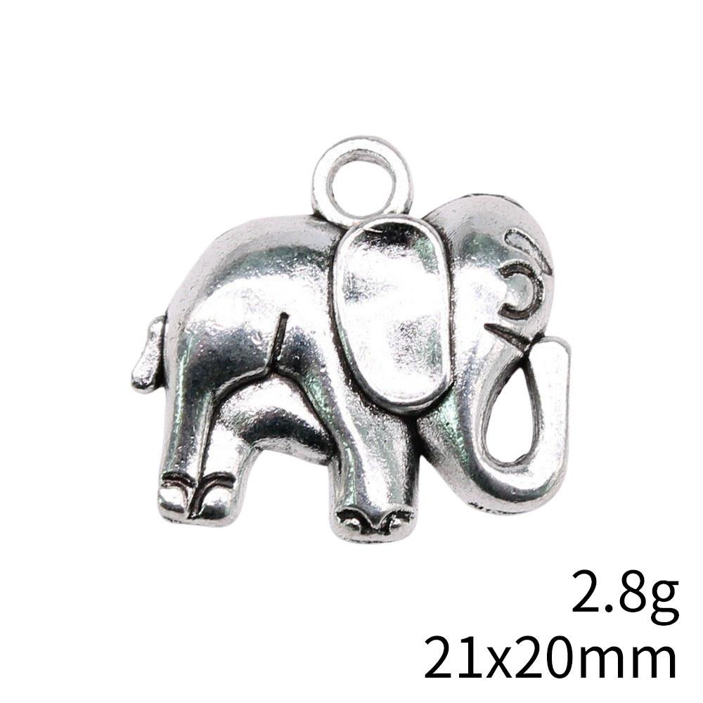 Рождественские украшения Шарм Итальянский браслет Маленькие шармы в виде слонов Подвеска Сувенирные подвески для изготовления ювелирных изделий