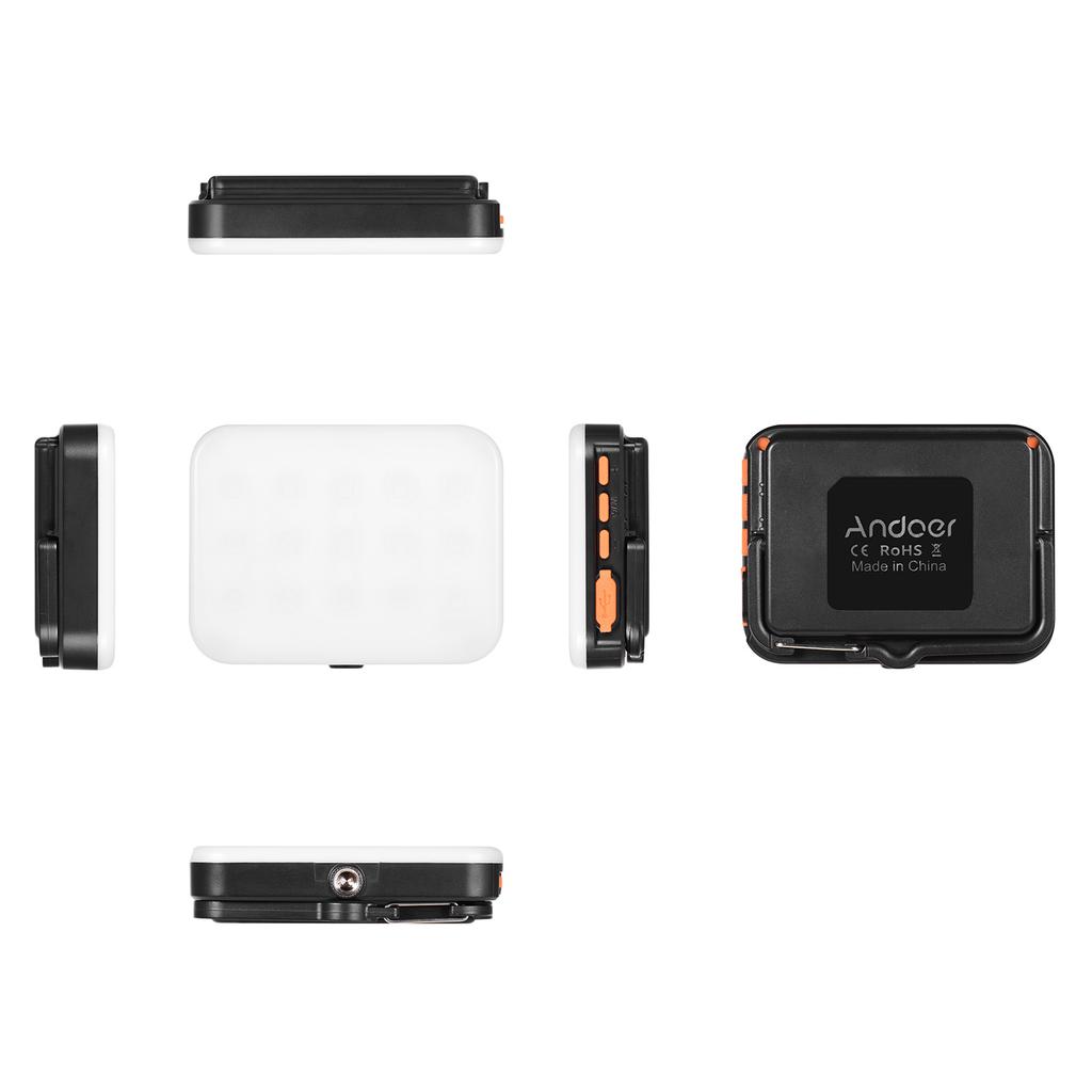 Andoer LY-01 RGB LED Fill Light Photography Lamp Multi-functional Superbright 3200K-6500K Built-in Battery