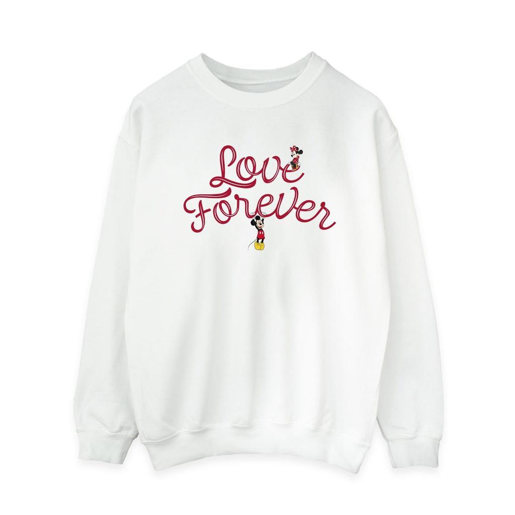 Disney Womens/Ladies Mickey Mouse Love Forever Sweatshirt