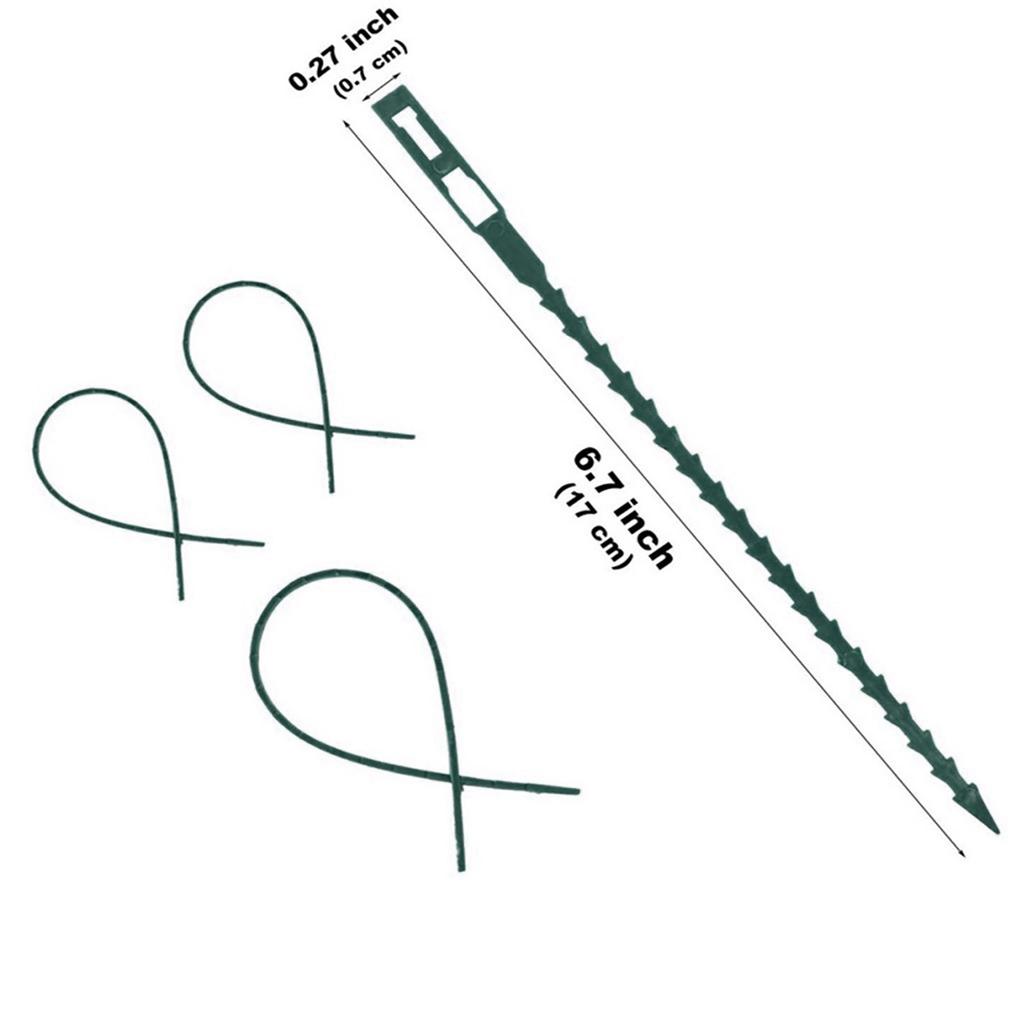 (Nikita) Garden Plant Ties ReUsable Plastic Tie Greenhouse Multi Purpose Tree