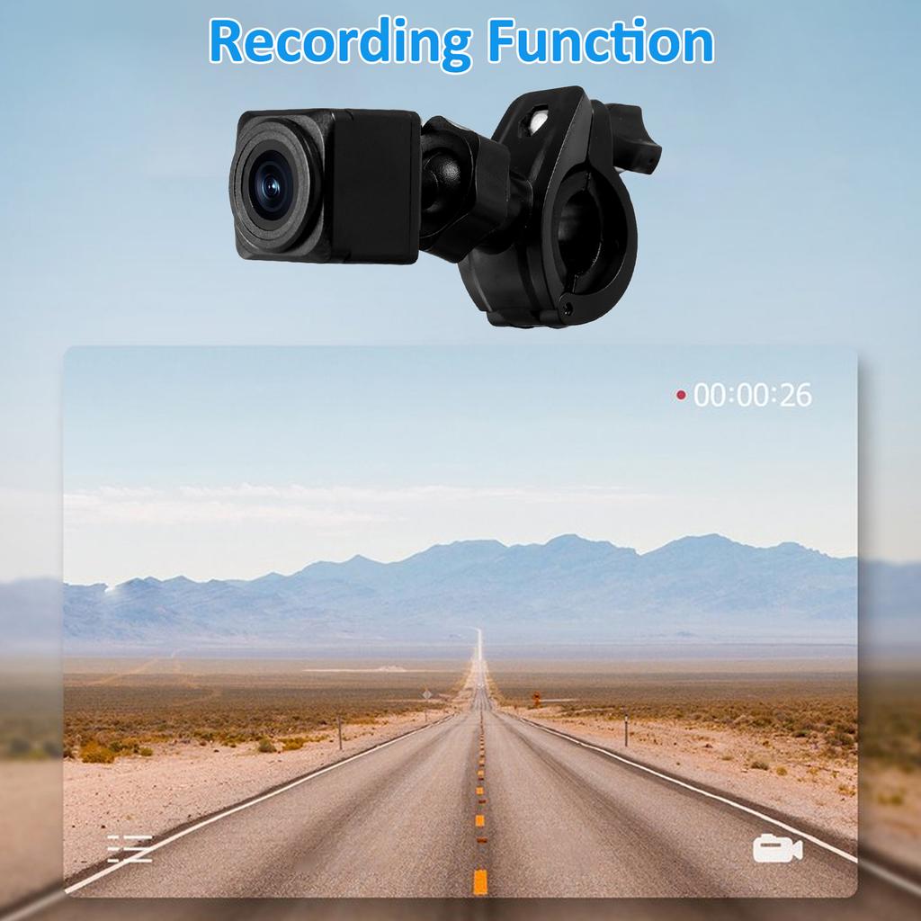 Зеркало на руль велосипеда, 1080P Перезаряжаемая записывающая камера заднего вида для велосипеда с 4.3   монитором Ночное видение 110