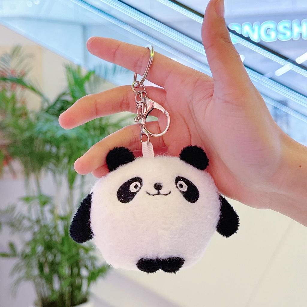 Mini Panda Plush Keychain Doll