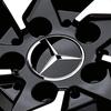 Оригинальный колпак ступицы Mercedes-Benz, хром/глянцевый черный