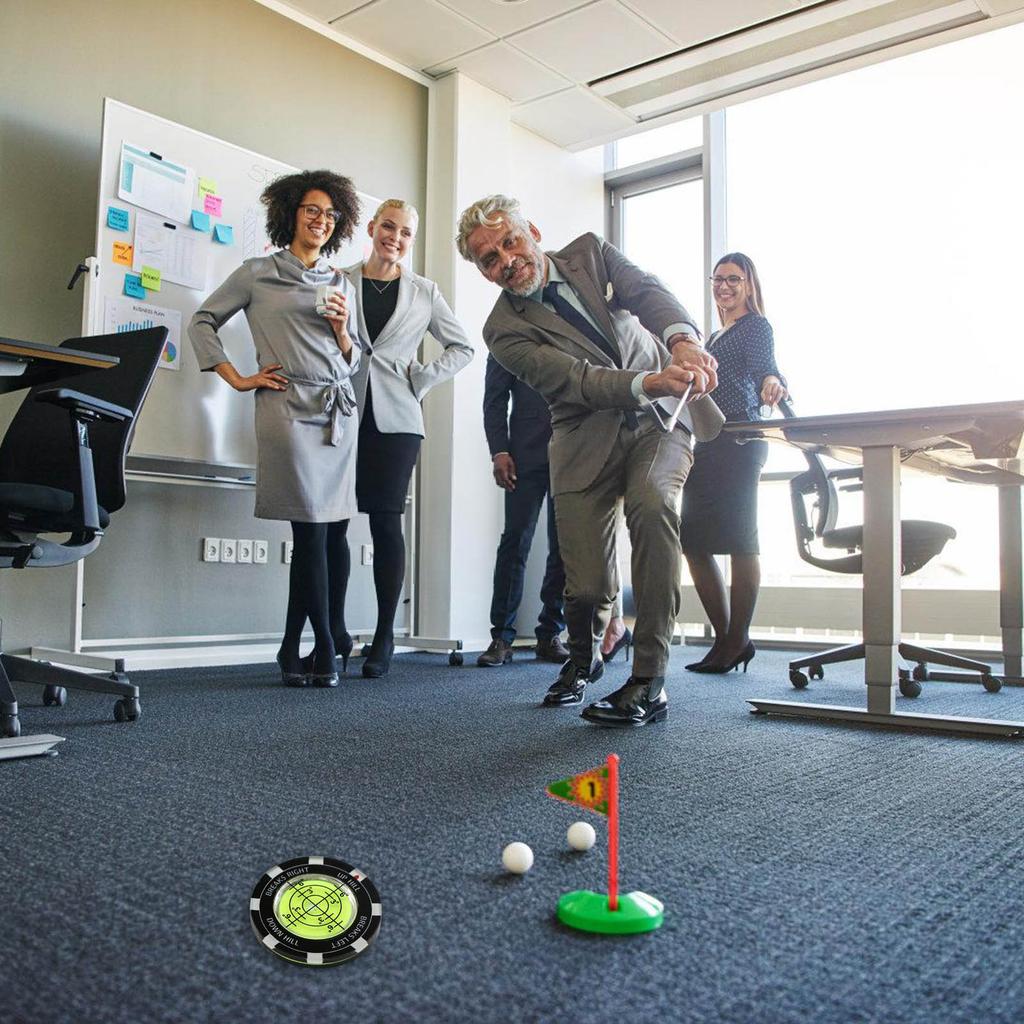 Golfs Green Reader Putt Golfball Marker Golfs Putting Aid Round Bubble Levels High Precision Reader Easy to Use