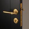 DOOROOM Роскошный Латунный Замок для Двери Современный Интерьер Французская Спальня Ручка Дверная Изящная Простая Комната Гостиная Мебель Фурнитура