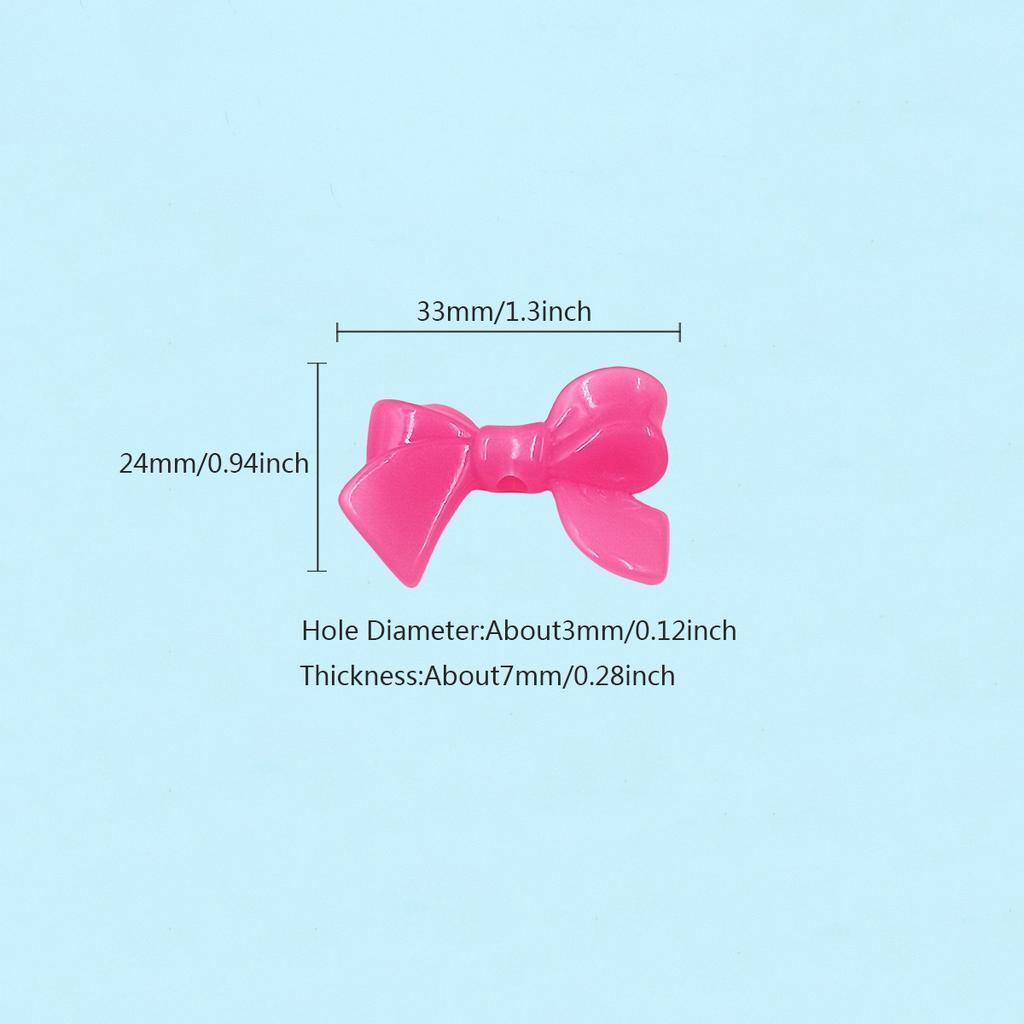 Бантики Акриловые Макарон Бусины Материалы 20шт Ручная работа Сделай сам Модные Бусины 33*24мм бусины